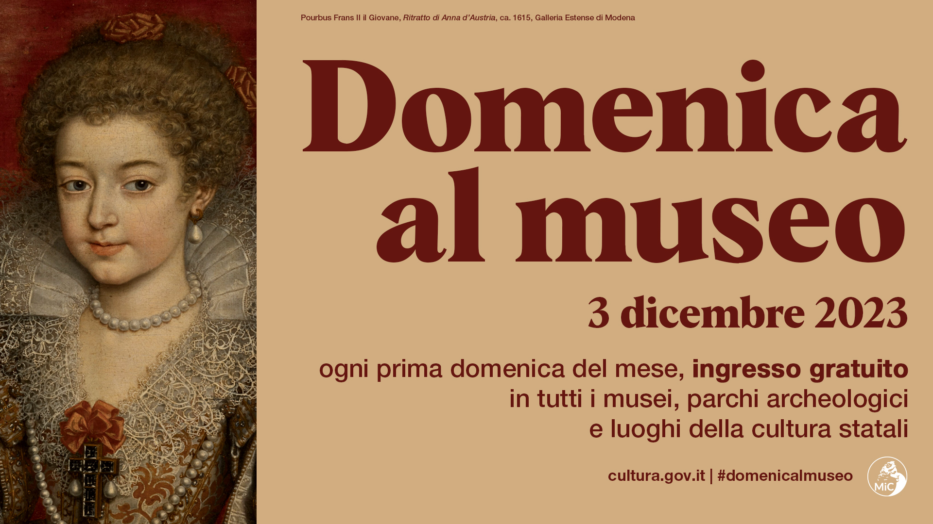 Domenica al Museo – 3 dicembre