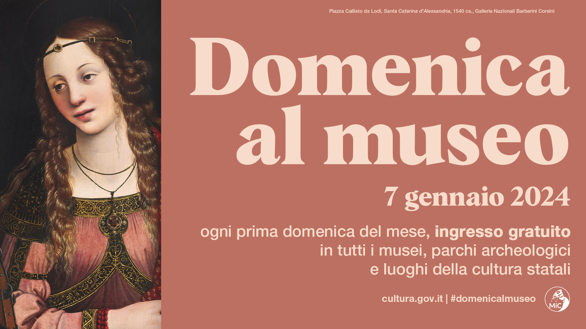 Domenica al museo – 7 gennaio 2024